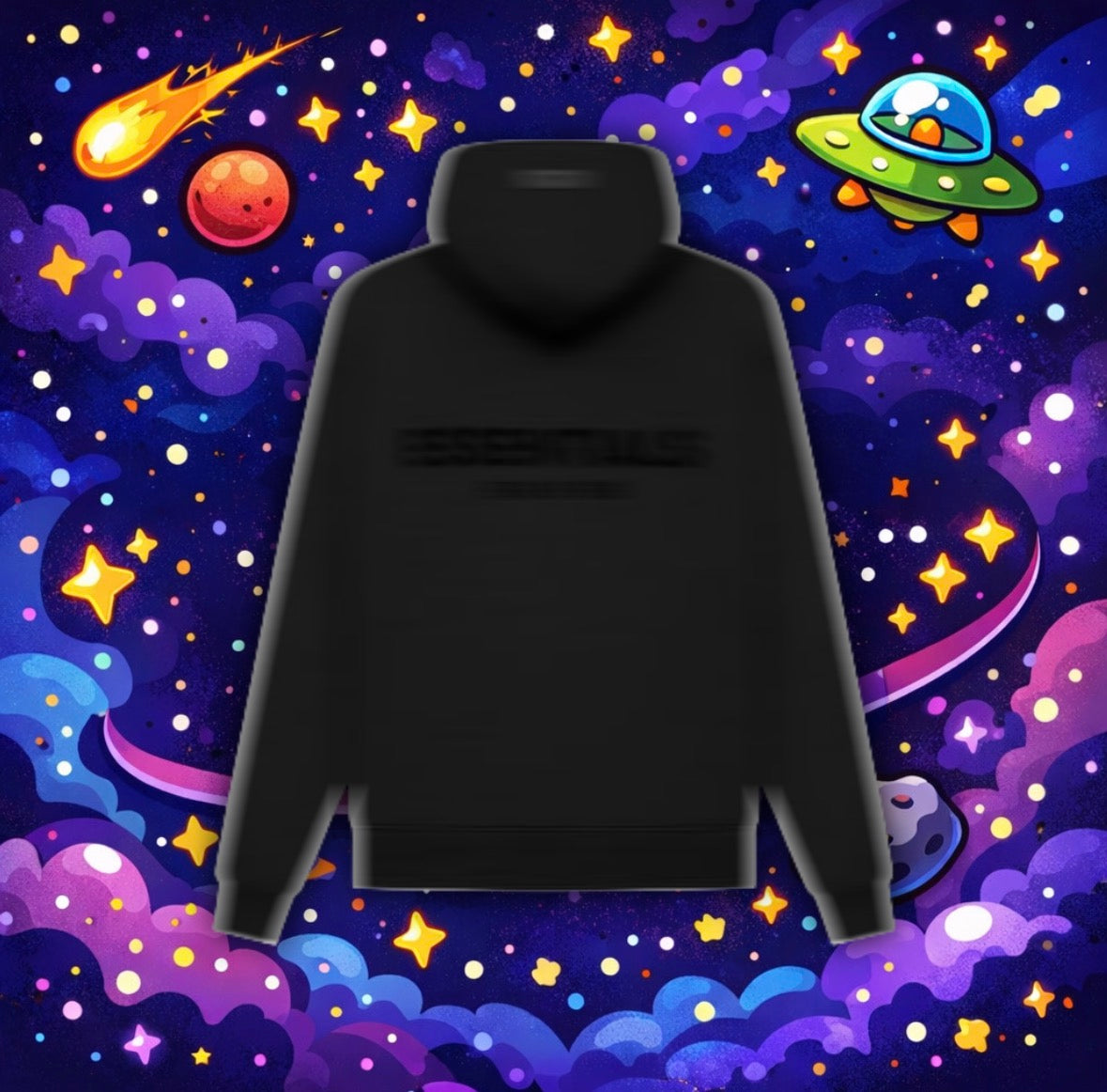 Black e hoodie